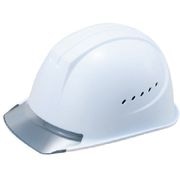 タニザワ　エアライト搭載ヘルメット通気孔付き（ＰＣ製・透明ひさし型）　ＳＴ＃１６１０－ＪＺＶ（ＥＰＡ）　帽体色　ホワイト