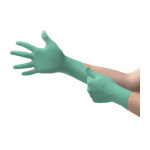 Ａｎｓｅｌｌ　化学防護手袋　耐透過ネオプレンゴム使い捨て手袋　ＮｅｏＴｏｕｃｈ　２５－１０１　ＸＳサイズ　（１００枚入）