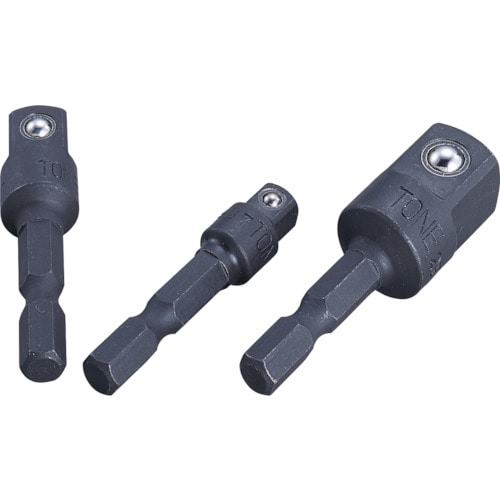 ＴＯＮＥ　充電式電動ドリル用ソケットアダプター（電動工具用）　６．３５ｍｍ　全長４６ｍｍ