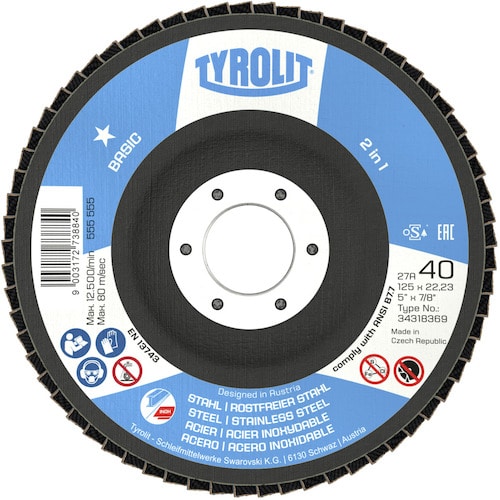ＴＹＲＯＬＩＴ　フラップディスク　ベーシックタイプ　１２５ｍｍ　＃１２０