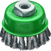 ＬＥＳＳＭＡＮＮ　左右逆ノットカップブラシ　Φ６５　ステンレス線　線径０．５