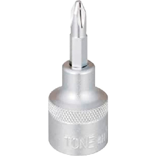 ＴＯＮＥ　ドライバービットソケット　（＋）Ｎｏ．３　差込角１２．７ｍｍ　全長５７ｍｍ