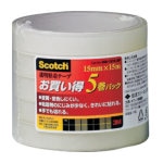 3M 透明粘着テープ500 15mmX15m 5巻パック