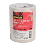 3M スコッチ(R) スムーズに引き出せる透明テープ 24mm x 35m