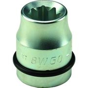 ＦＰＣ　インパクト用スーパースリム袋ナット用ソケット　差込角：２５．４ｍｍ　対辺：二重４角１７ｍｍ