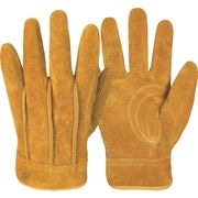 Ｋ－ＷＯＲＫ　極柔革手　オイル背縫いショート　黄金