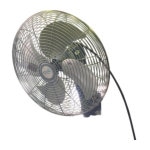 アクアシステム　無給油エアモーター式工場扇　壁掛型　（アルミハネ４５ｃｍ）