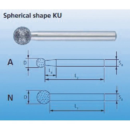 PFERD CBNインターナルバー 3mm軸 120 刃径1.0mm
