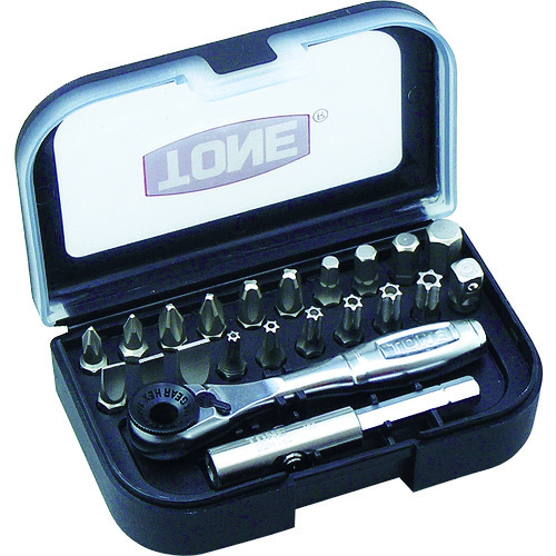 ＴＯＮＥ　オフセット式ラチェットドライバー　ビットラチェットセット　７ｐｃｓ　（２２個）