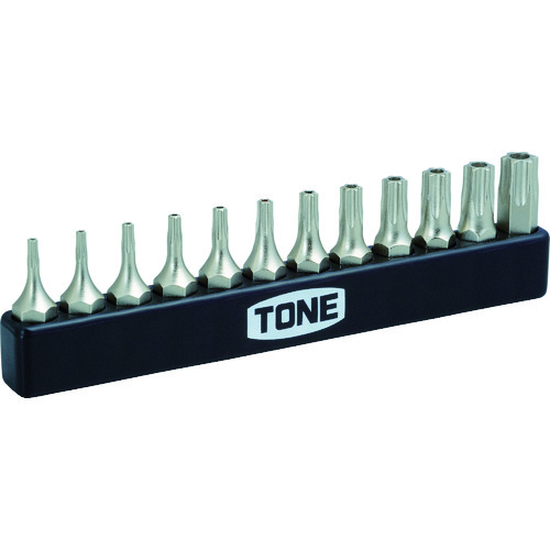 ＴＯＮＥ　オフセット式ラチェットドライバー　Ｔ型トルクスビットセット（いじり防止タイプ）　１２点セット