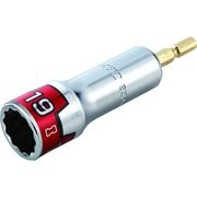 ＫＴＣ　インパクトドライバ用ソケットビット（電動工具用）　差込角６．３５ｍｍ　対辺寸法１９ｍｍ　全長１０１ｍｍ