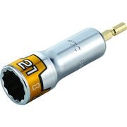 ＫＴＣ　インパクトドライバ用ソケットビット（電動工具用）　差込角６．３５ｍｍ　対辺寸法２１ｍｍ　全長１０１ｍｍ