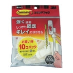 ３Ｍ　コマンドフック　レギュラーＳサイズ　お買得パック（フック１０個・タブＳ１０枚入）