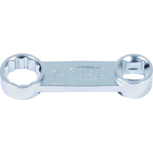 ＴＯＮＥ　ソケットアダプター　オフセットめがねアダプター　差込角９．５ｍｍ　全長７０ｍｍ　対辺寸法１４ｍｍ