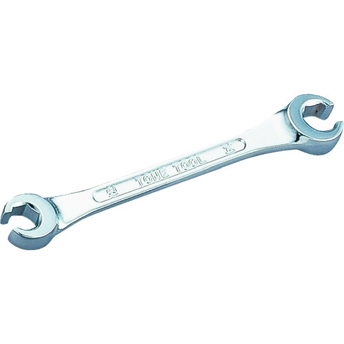 ＴＯＮＥ　フレアナットレンチ　対辺寸法１７×１９ｍｍ　全長１６５ｍｍ　メッキ処理