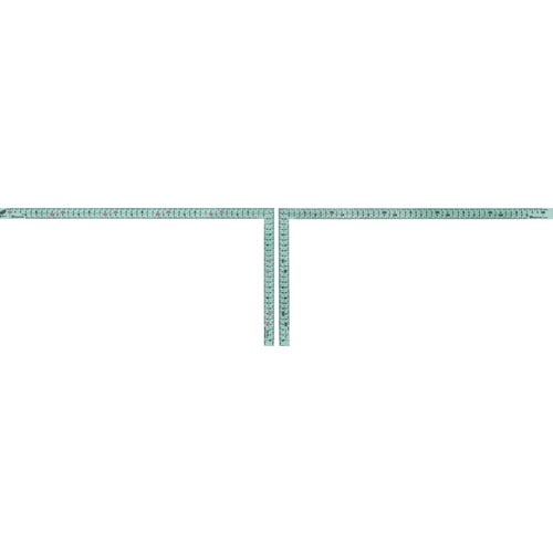 ＳＫ　シルバー曲尺厚手広巾快段目盛　５０ｃｍ