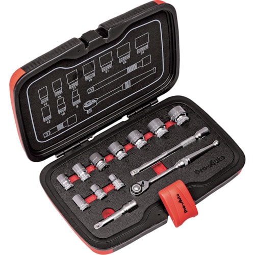 Ｐｒｏ－Ａｕｔｏ　３／８ＤＲ．１３ＰＣソケットレンチセット