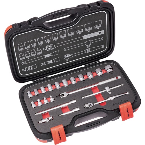 Ｐｒｏ－Ａｕｔｏ　３／８ＤＲ．２１ＰＣソケットレンチセット