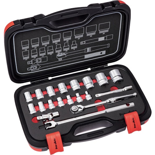 Ｐｒｏ－Ａｕｔｏ　１／２ＤＲ．１９ＰＣソケットレンチセット