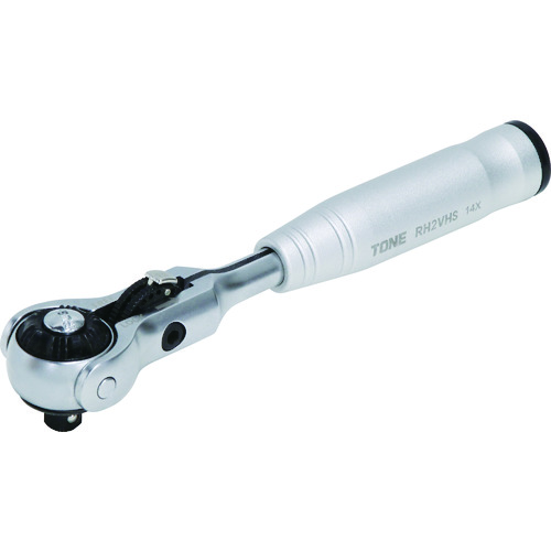 ＴＯＮＥ　ショートスイベルラチェットハンドル（ホールドタイプ）　歯数１４４枚相当　差込角６．３５ｍｍ　全長１５０ｍｍ