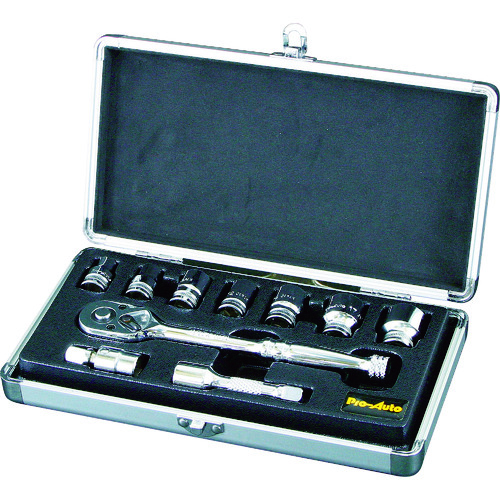 Ｐｒｏ－Ａｕｔｏ　３／８ＤＲ．１０ＰＣ．ソケットレンチセット
