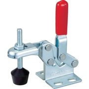 スーパー　下方押え型トグルクランプ（垂直ハンドル式）　全長：６１ｍｍ　締付力：０．３ｋＮ　フランジベース　ステンレス（ＳＵＳ３０４）
