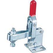 スーパー　下方押え型トグルクランプ（垂直ハンドル式）　全長：１４０ｍｍ　締付力：２ｋＮ　フランジベース　ステンレス（ＳＵＳ３０４）