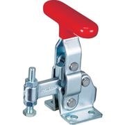スーパー　下方押え型トグルクランプ（垂直ハンドル式）　全長：８９ｍｍ　締付力：１ｋＮ　フランジベース　ステンレス（ＳＵＳ３０４）