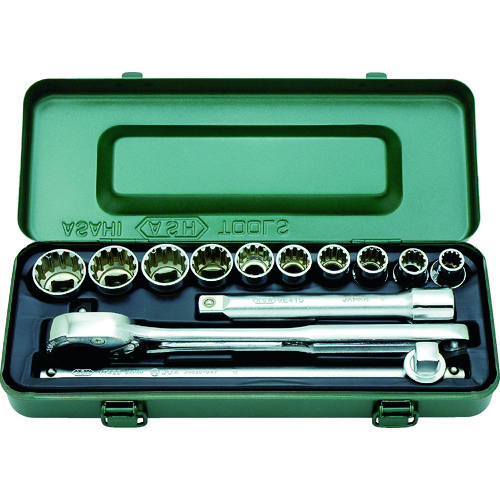 ＡＳＨ　ハイブリットソケットセット１／２（１２．７）×１３ｐｃｓ