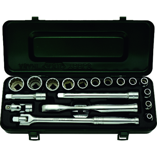 ＡＳＨ　レボウェイブ１２角ソケットセット３／８（９．５）×１９ＰＣＳ