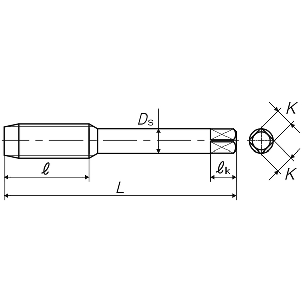 ﾔﾏﾜ 鋳鉄用超硬ﾊﾝﾄﾞﾀｯﾌﾟ(1L)(N-CT FC M7X1 3P P3): ねじ切りさくさくEC